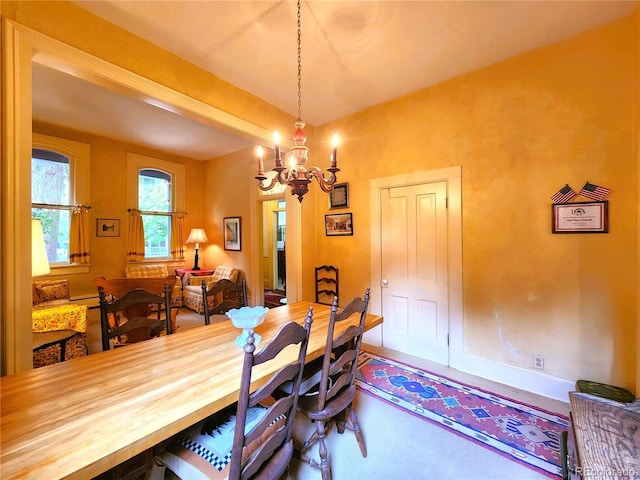 808 Rose St, Georgetown, CO 80444 - dining area featuring a chandelier