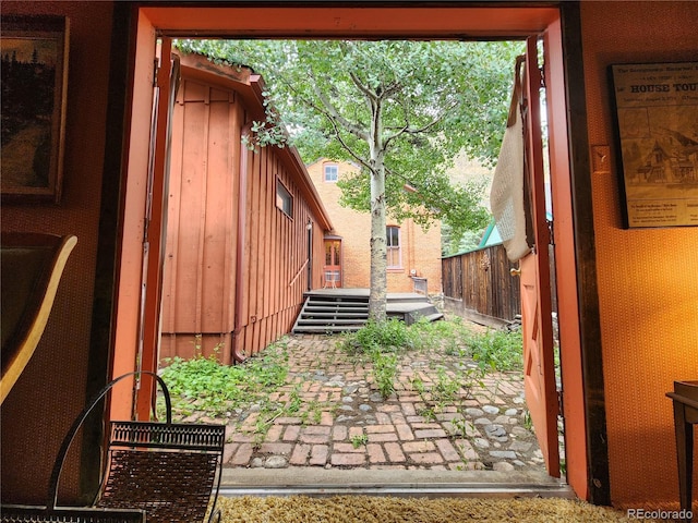 808 Rose St, Georgetown, CO 80444 - view of yard featuring a patio