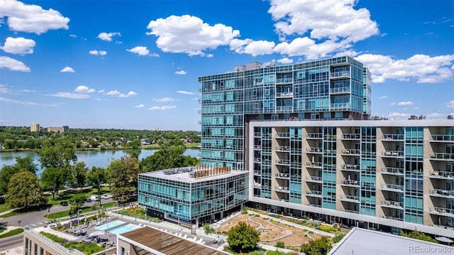 4200 W 17th Ave Unit 212, Denver, CO 80204 - view of apartment building / complex with a water view
