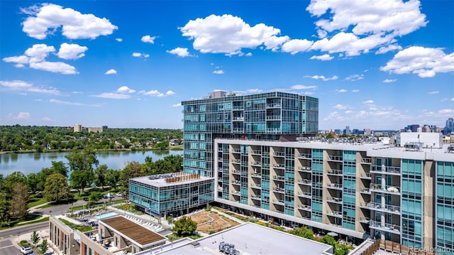 4200 W 17th Ave Unit 212, Denver, CO 80204 - view of property featuring a view of city and a water view