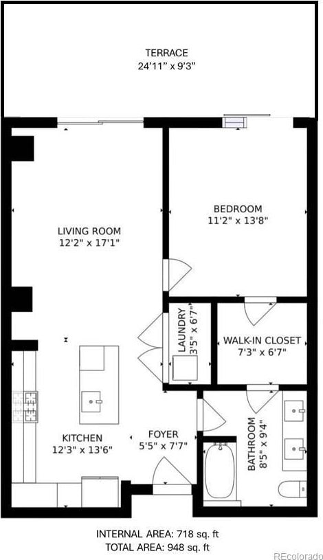 4200 W 17th Ave Unit 212, Denver, CO 80204 - view of property floor plan