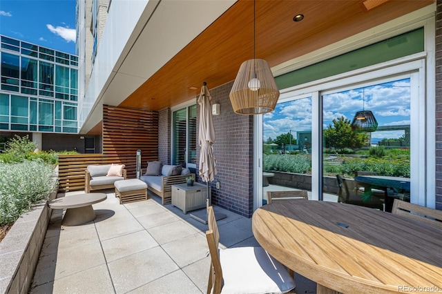 4200 W 17th Ave Unit 212, Denver, CO 80204 - view of patio with an outdoor hangout area