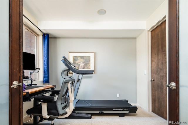 907 E 22nd Ave, Denver, CO 80205 - exercise area with carpet flooring and baseboards