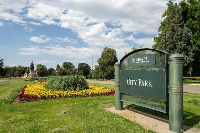 907 E 22nd Ave, Denver, CO 80205 - community sign with a lawn