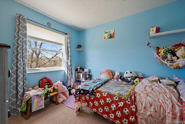 bedroom featuring carpet floors