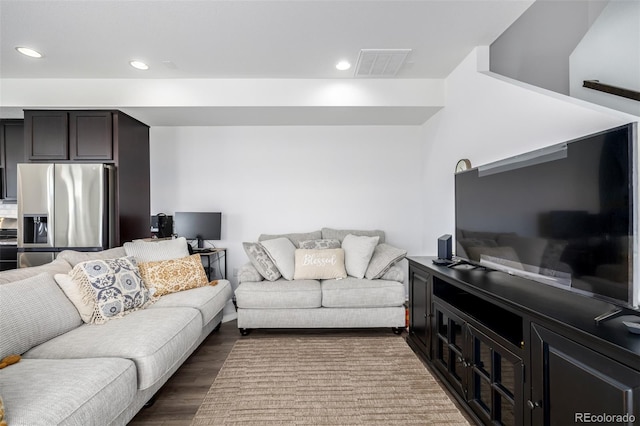 18199 E 96th Ave, Commerce City, CO 80022 - living area with recessed lighting and dark wood finished floors
