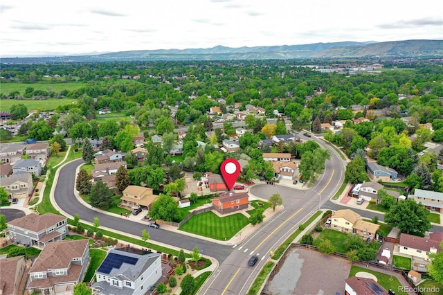 7300 Beech St, Arvada, CO 80005 - aerial perspective of suburban area featuring a mountain backdrop