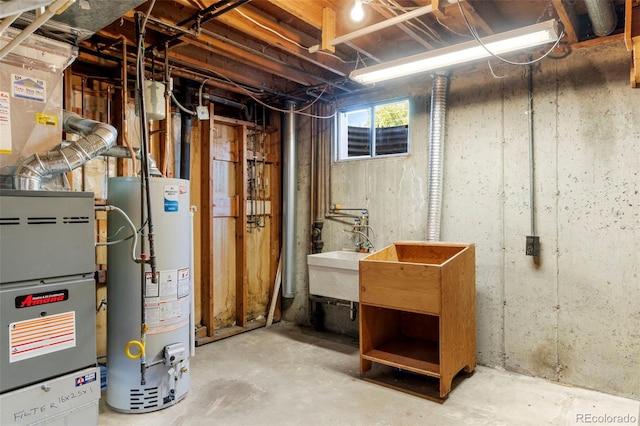11917 Lavinia Way, Northglenn, CO 80233 - below grade area featuring water heater and a sink