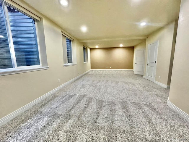 view of carpeted empty room