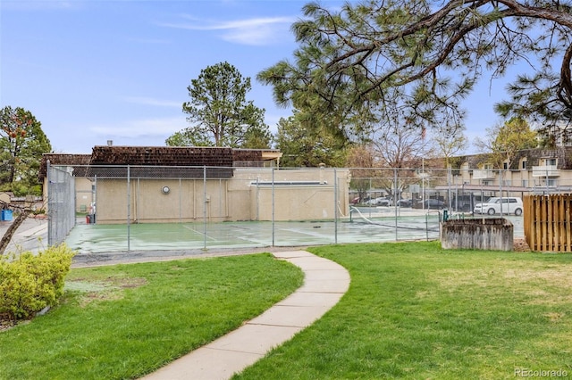 view of tennis court