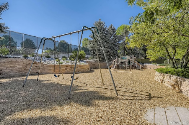 view of jungle gym