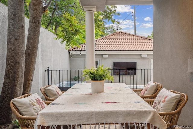 600 Vine St, Denver, CO 80206 - view of patio with a balcony