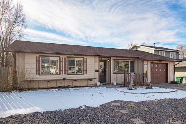 view of front of house featuring a garage