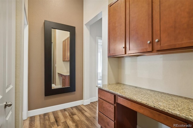 hallway featuring light hardwood / wood-style floors