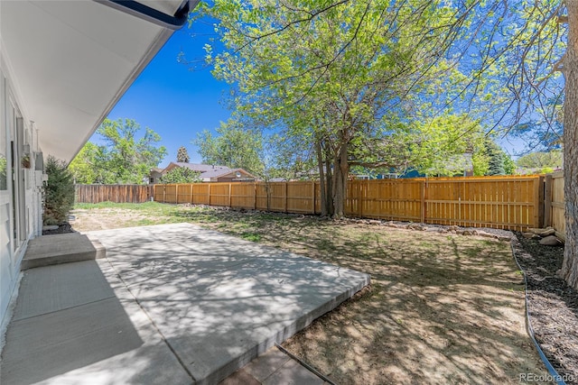 1486 S Kingston St, Aurora, CO 80012 - fenced backyard with a patio area