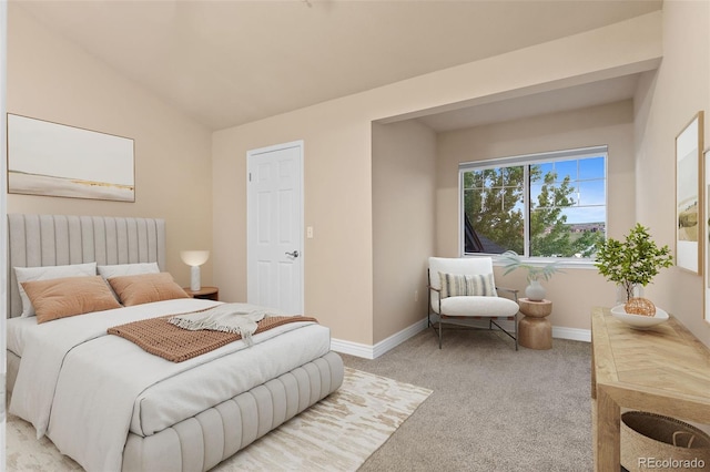 2154 Concord Ln, Superior, CO 80027 - bedroom with light colored carpet, baseboards, and vaulted ceiling
