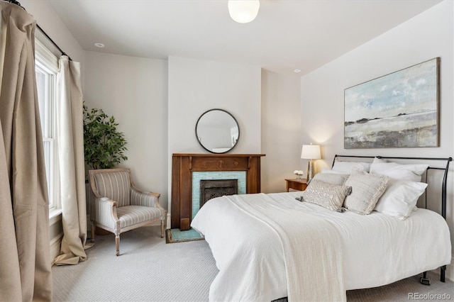 bedroom with carpet flooring