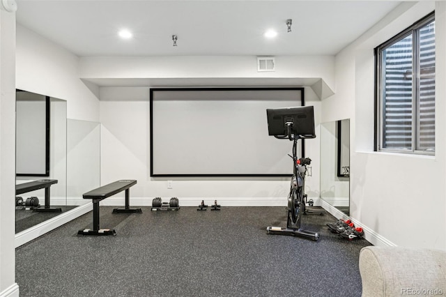 view of home theater room