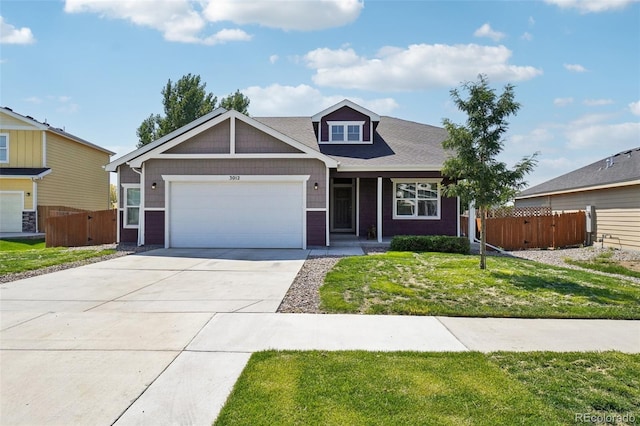 view of front of home with a front lawn