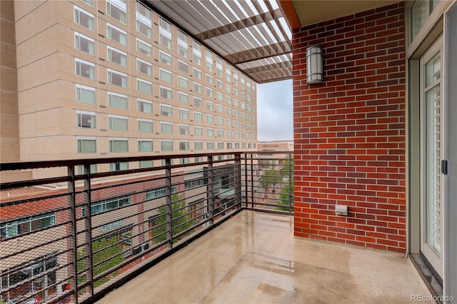 view of balcony