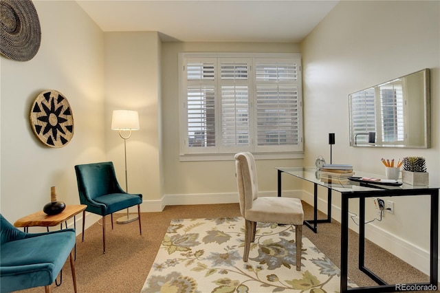 191 Clayton Ln Unit 402, Denver, CO 80206 - office area featuring carpet flooring and baseboards