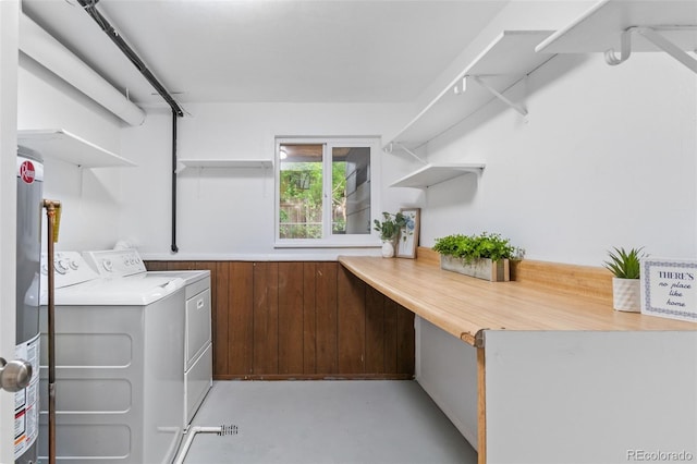 1413 S Bryan Ave, Fort Collins, CO 80521 - washroom with washing machine and clothes dryer and water heater