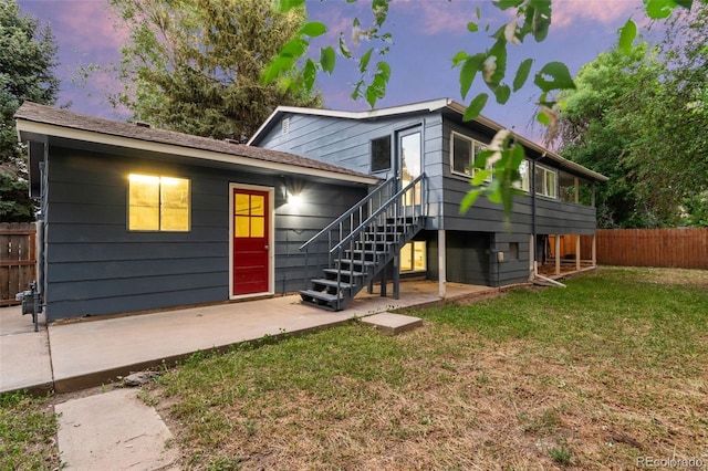 1413 S Bryan Ave, Fort Collins, CO 80521 - view of front of house featuring a patio and stairway