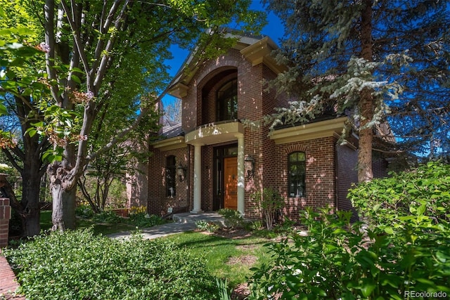 465 Monroe St, Denver, CO 80206 - view of front of house featuring a balcony and brick siding