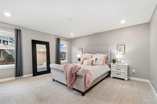 4082 Fortune Ln, Castle Rock, CO 80109 - bedroom with light colored carpet and recessed lighting