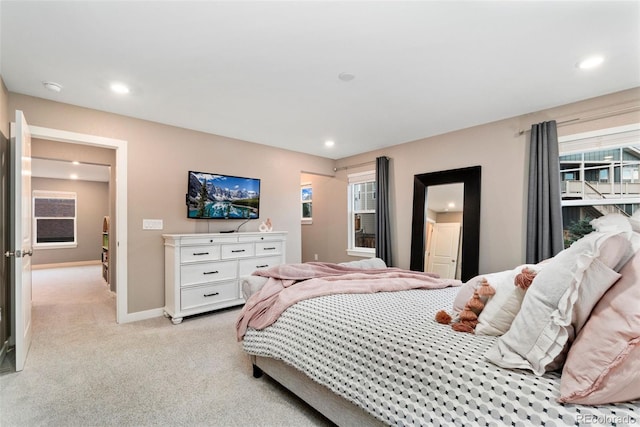 4082 Fortune Ln, Castle Rock, CO 80109 - bedroom featuring light colored carpet and recessed lighting