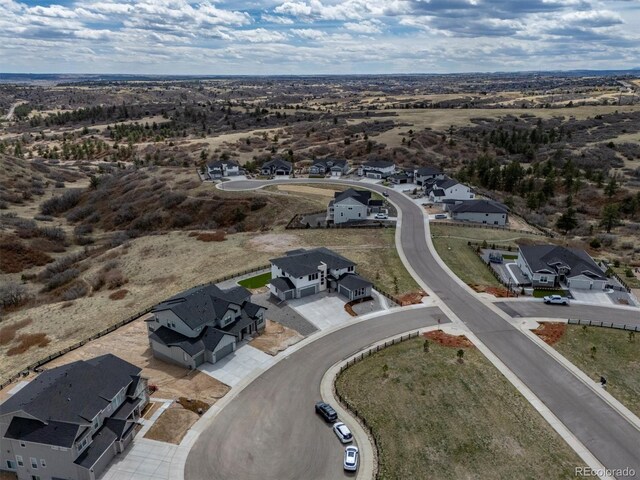 bird's eye view featuring a residential view
