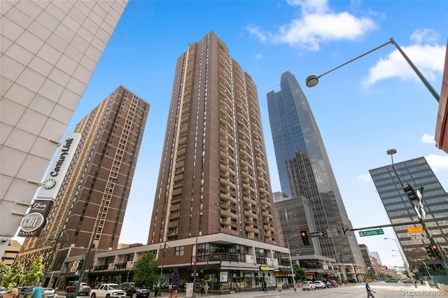 view of property with a city view