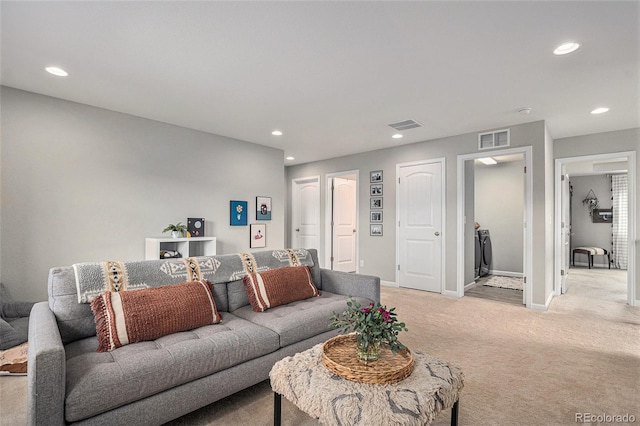 1473 Castle Creek Cir, Castle Rock, CO 80104 - living area with light carpet and recessed lighting