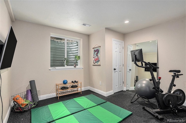 1473 Castle Creek Cir, Castle Rock, CO 80104 - workout area featuring baseboards and recessed lighting