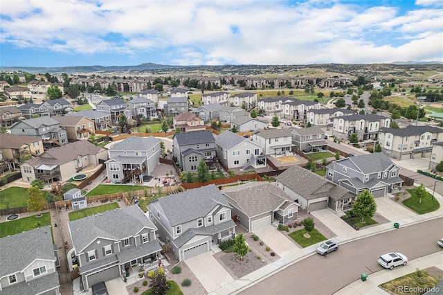 1473 Castle Creek Cir, Castle Rock, CO 80104 - aerial view of residential area with mountains