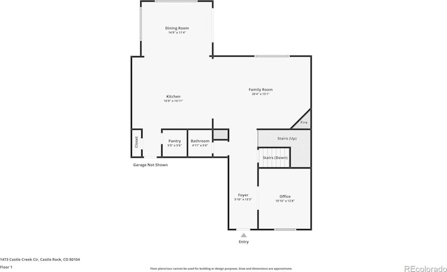 1473 Castle Creek Cir, Castle Rock, CO 80104 - view of home floor plan