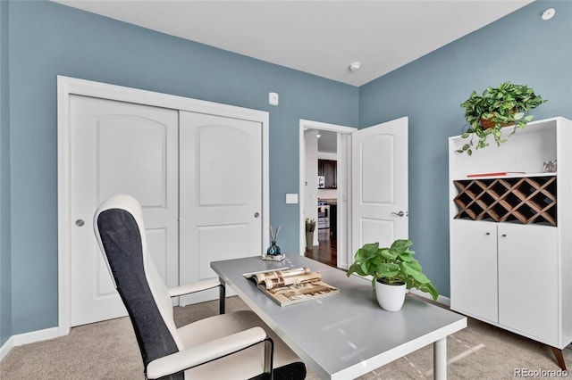 4569 Copeland Loop Unit 203, Highlands Ranch, CO 80126 - home office featuring light carpet and baseboards