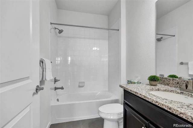 4569 Copeland Loop Unit 203, Highlands Ranch, CO 80126 - bathroom with vanity, shower / washtub combination, and tile patterned flooring