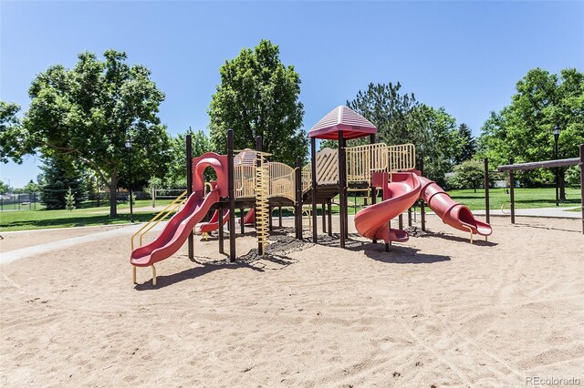 view of jungle gym