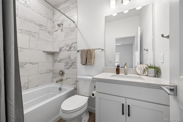 9016 Moondance Dr, Littleton, CO 80125 - bathroom with shower / bath combination with curtain and vanity