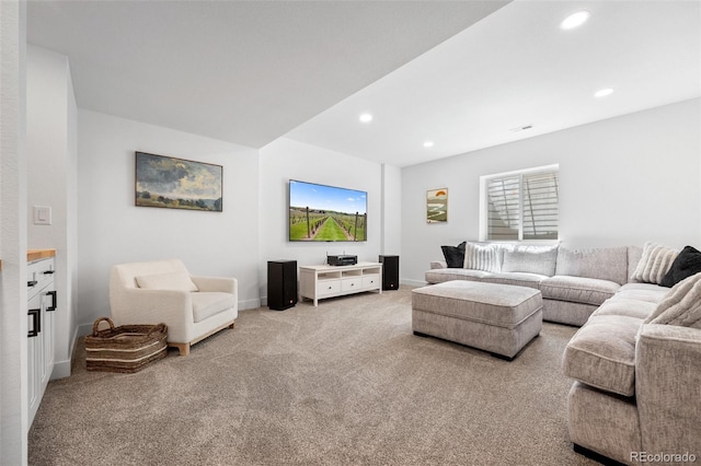 9016 Moondance Dr, Littleton, CO 80125 - living area with carpet flooring and recessed lighting