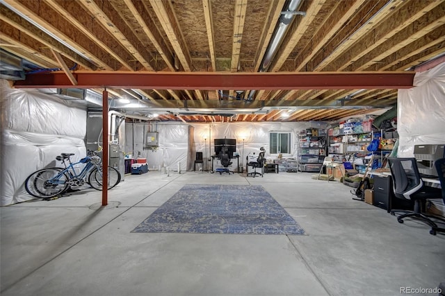 5771 Slate River Pl, Brighton, CO 80601 - unfinished basement with heating unit