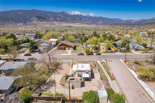831 Manitou Blvd, Colorado Springs, CO 80904 - aerial view with a mountain view and a residential view