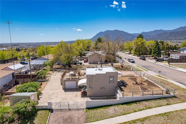 831 Manitou Blvd, Colorado Springs, CO 80904 - bird's eye view with a mountain view