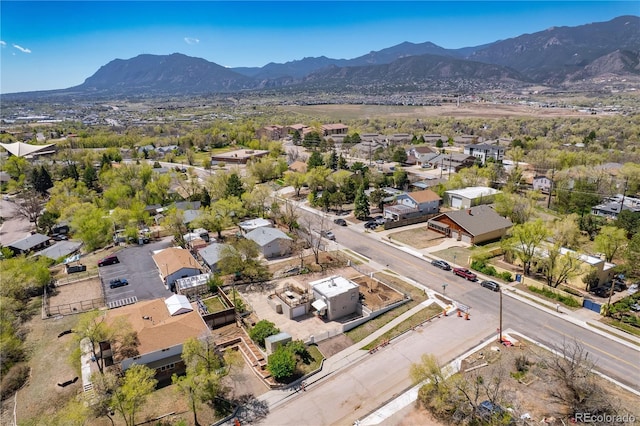 831 Manitou Blvd, Colorado Springs, CO 80904 - aerial view featuring a residential view and a mountain view