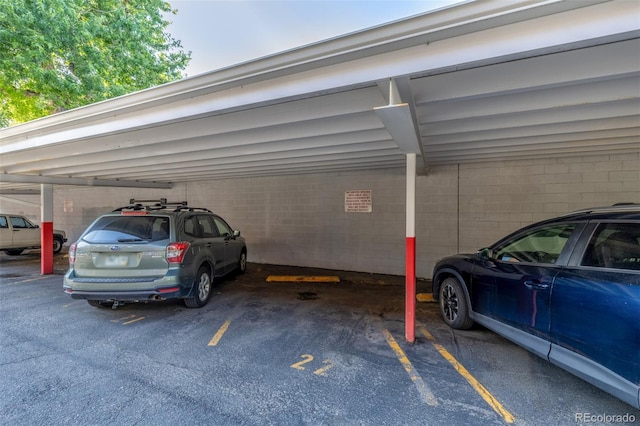 1245 Columbine St Unit 306, Denver, CO 80206 - garage featuring covered parking