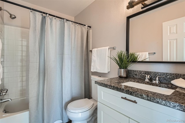 499 Wright St Unit 308, Lakewood, CO 80228 - full bath with toilet, shower / bathtub combination with curtain, and vanity