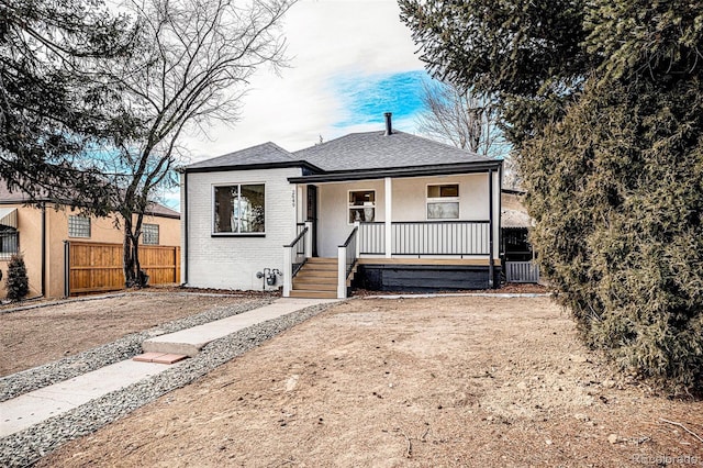 bungalow with covered porch