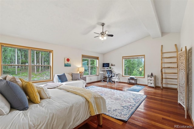 100 Moon Gulch Rd, Rollinsville, CO 80422 - bedroom featuring wood finished floors and ceiling fan