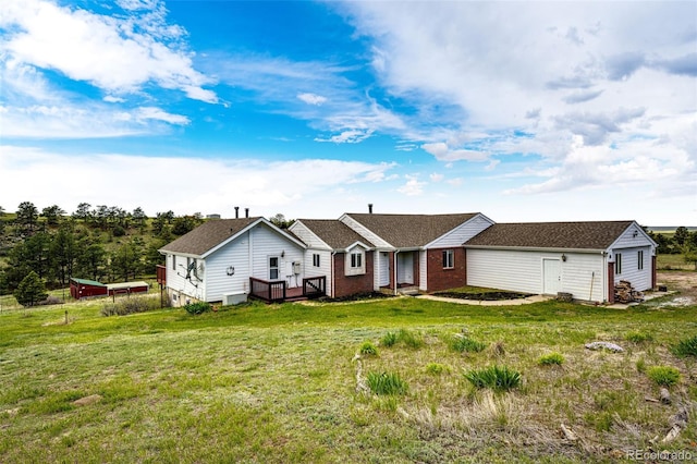 38879 Rusty Spur Trl, Agate, CO 80101 - back of house with a yard